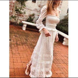 V. Chapman The Magnolia Dress in White